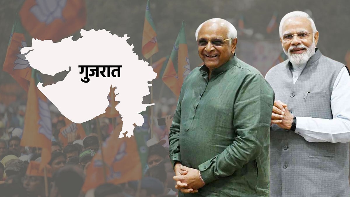 <div class="paragraphs"><p>गुजरात चुनाव नतीजों में बीजेपी 150 से ज्यादा सीटों पर बढ़त बनाए हुए है</p></div>