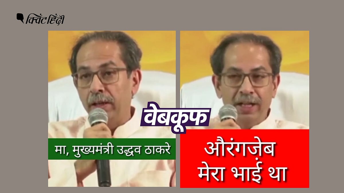 <div class="paragraphs"><p>उद्धव ठाकरे ने नहीं कहा मुगल बादशाह औरंगजेब को अपना भाई</p></div>