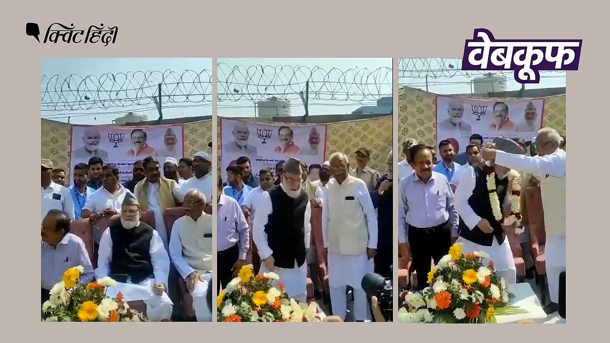 <div class="paragraphs"><p>वायरल वीडियो जामा मस्जिद के पास बनाए जा रहे शौचालयों के शिलान्यास कार्यक्रम का है.</p></div>