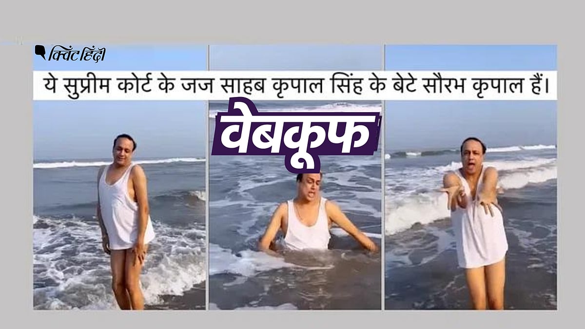<div class="paragraphs"><p>दावा किया जा रहा है कि वीडियो में दिख रहे शख्स एडवोकेट सौरभ कृपाल हैं</p></div>