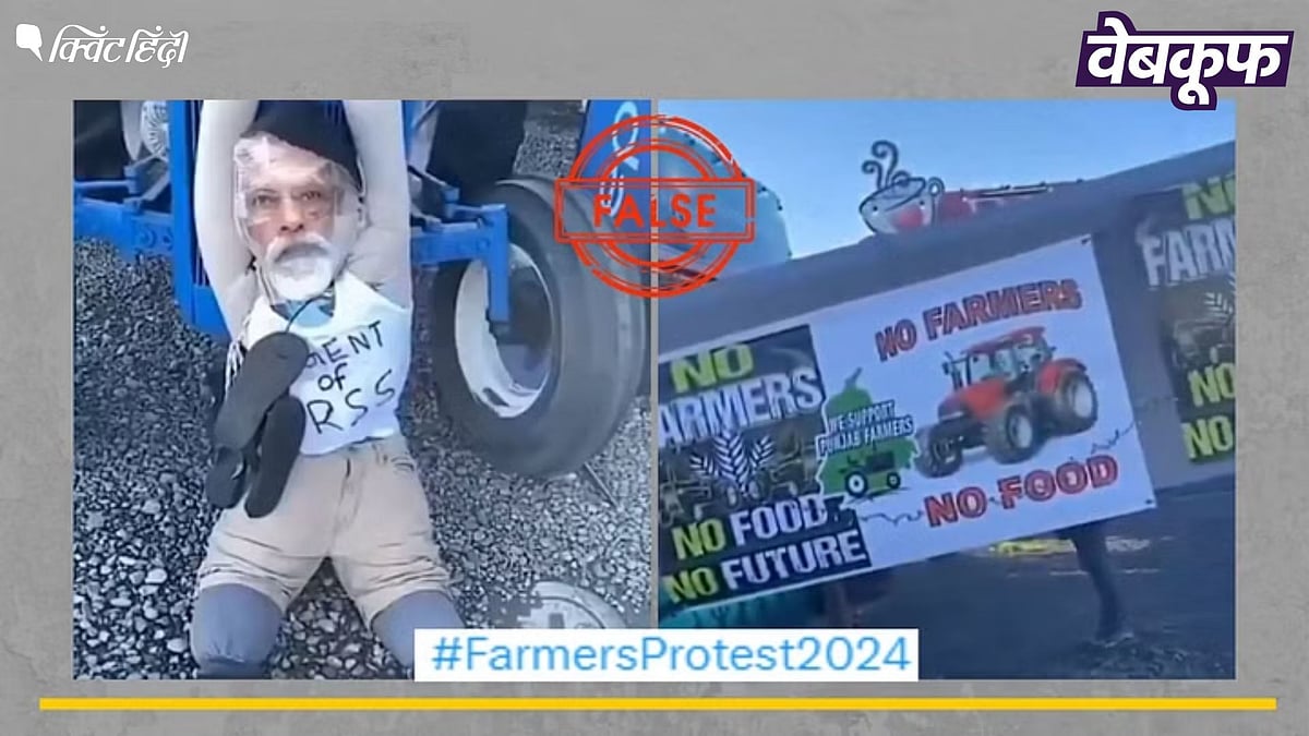 <div class="paragraphs"><p>Farmers Protest से जोड़ वायरल पीएम मोदी के पुतले की फोटो का सच</p></div>
