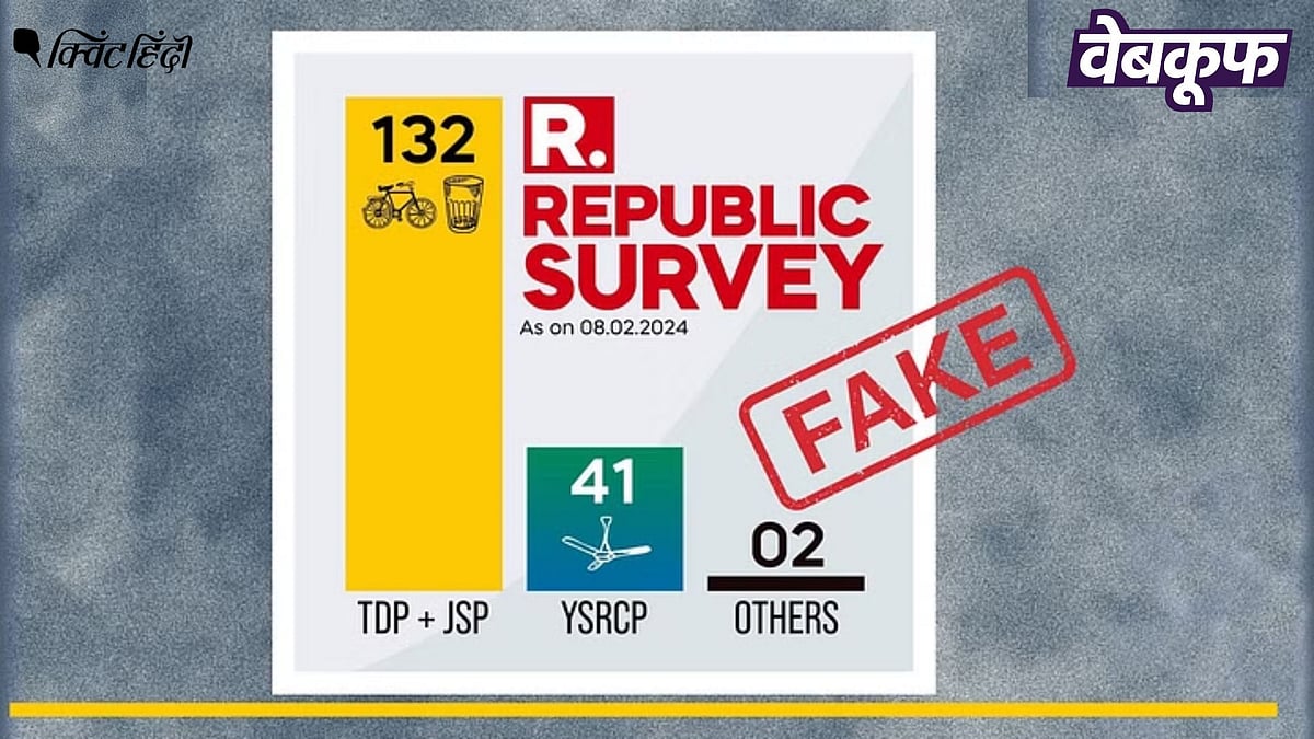 <div class="paragraphs"><p>आंध्र प्रदेश: लोकसभा चुनावों में TDP और JSP को बढ़त दिखाता यह सर्वे फर्जी</p></div>