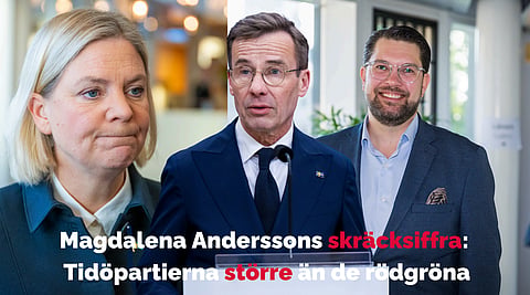 Magdalena Anderssons mardröm: Nu är Tidöpartierna större än de rödgröna