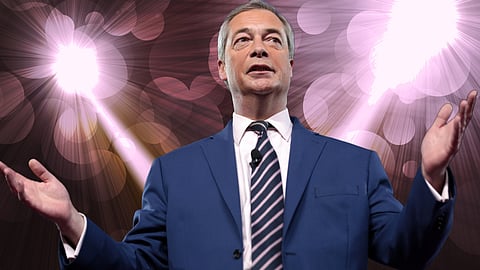 Nigel Farage, partiledare för Reform UK
