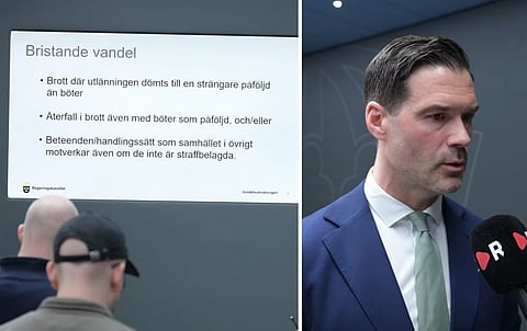 Migrationsminister Johan Forssell (M).