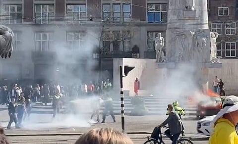 SE VIDEON: Polisen misstänker misslyckat attentat i Amsterdam