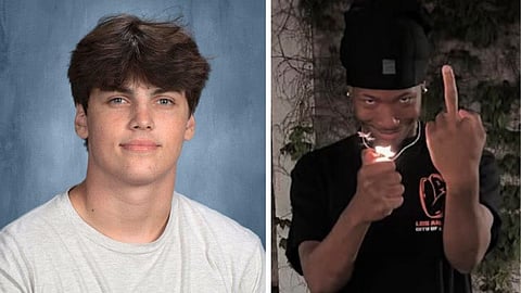Austin Metcalf och Karmelo Anthony.