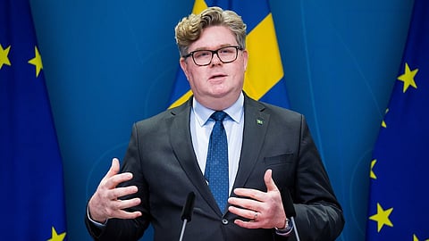 Justitieminister Gunnar Strömmer (M). 