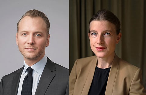 Christian Ekström och Elinor Odeberg håller inte med varandra om skattepolitik.