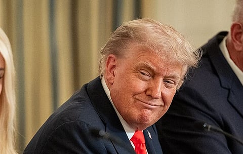 Trump får Fifas nyinrättade fredspris. Bilden är tagen vid ett annat tillfälle. 