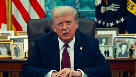 President Donald Trump. Bilden tagen vid ett annat tillfälle. 