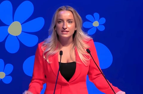 Denice Westerberg, kommunpolitiker och ordförande för Ungsvenskarna. 