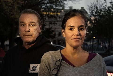 Sara Nilsson, ansvarig utgivare på Dumpen och Patrik Sjöberg, medverkare i Dumpen. 