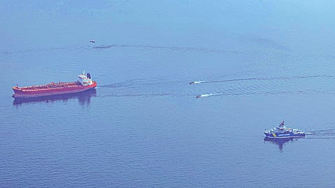 Tankfartyg bordat i Östersjön - misstänks vara falskflaggat