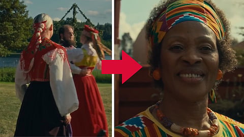 "En hyllning till Sverige" är namnet på Falu Rödfärgs reklamfilm.