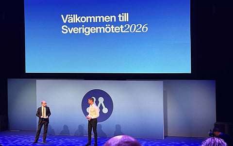 Moderaternas Sverigemöte äger rum i Stockholm.