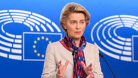 EU-kommissionens ordförande Ursula von der Leyen.