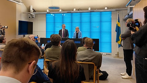 Pressträff med Socialdemokraterna 20 maj 2026