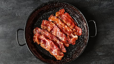 Stekt bacon – en klassiker.