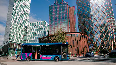 Den bussmodell som testkörts i Göteborg.