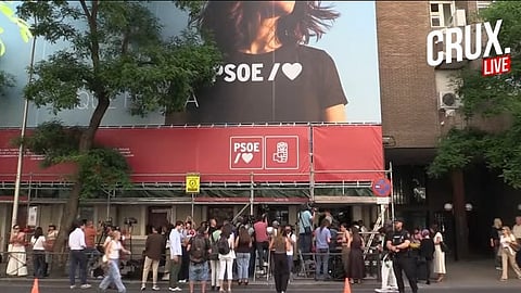Här slår polisen till mot det spanska Socialistpartiets högkvarter