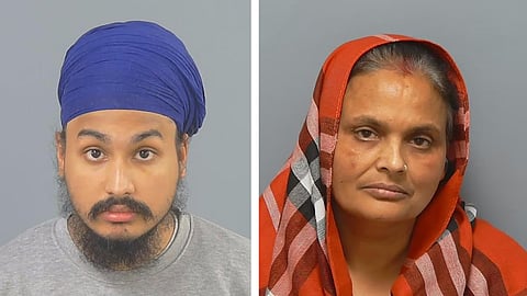 Vickrum Digwa och hans mor Kiran Kaur.