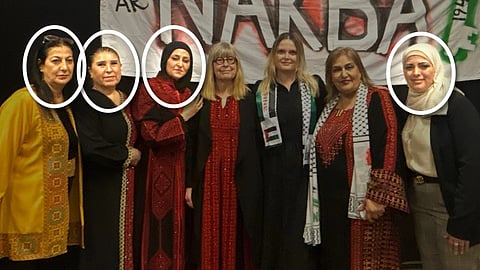 Vänsterpartister: Nidal Hejjo, Tamam Hashan, Soha Elhams, Ingrid Mattiasson Saarinen, Umihana Rasovic, Adeeba Ali Majid (ej kandidat) och Serin Tamim. Umihana Rasovic och Ingrid Mattiasson Saarinen.