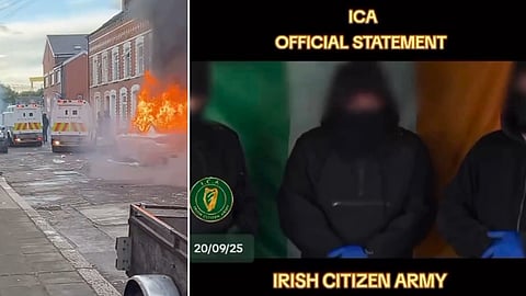 Bild från video som sprids på sociala medier