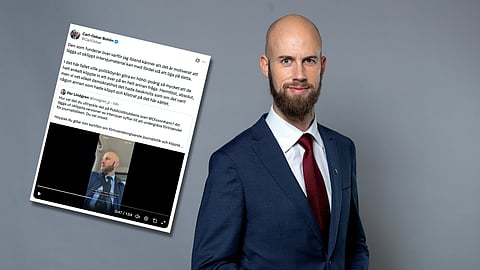 Bild på Carl-Oskar Bohlin och hans inlägg på X