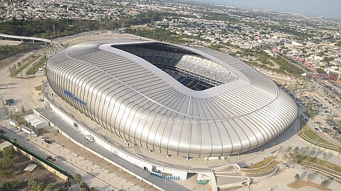 Här, på Estadio Monterrey - även kallad Eastadio BBVA - spelar Sverige sin premiärmatch mot Tunisien.