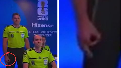Fotbollsdomare gjorde "OK"-tecknet – utreds för rasism