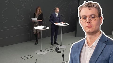 Socialminister Jakob Forssmeds (KD) pressträff den 2 juni fick inte mycket uppmärksamhet.