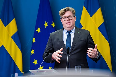 Bild på Sveriges justitieminister Gunnar Strömmer