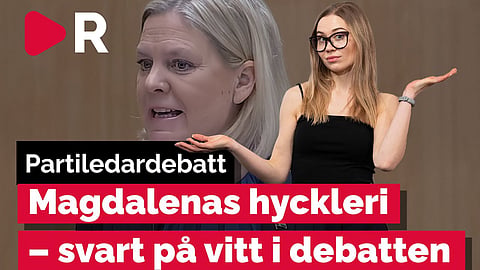 Magdalena Anderssons hyckleri – svart på vitt i partiledardebatten