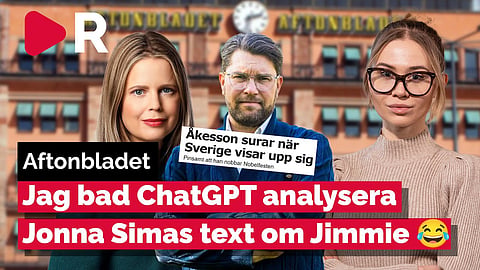 Jag bad ChatGTP analysera Jonna Simas text om Jimmie Åkesson
