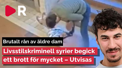 Ryckte halsband från 91-årig kvinna – Mångkriminell syrier utvisas