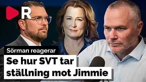 Sörman reagerar: Se hur SVT:s Anna Hedenmo avslöjar sina SD-antipatier