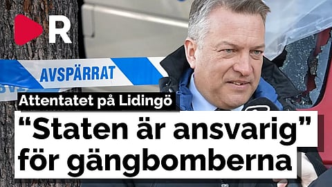 M-toppen efter bombdådet på Lidingö: "Ingen är säker i Sverige"