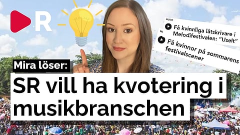 SR vill ha kvotering i musikbranschen och Mira löser problemet