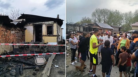 Pri požiari v obci Poša prišlo o domov 14 ľudí, vyhlásili mimoriadnu situáciu.