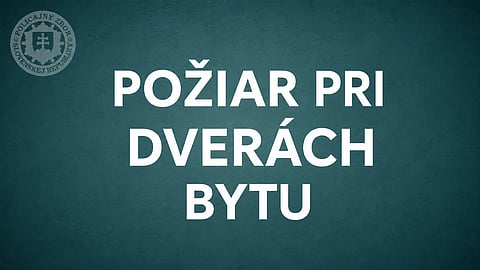 Šok v Trebišove. Muž mal podpáliť byt a následne zapáliť aj seba