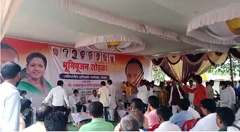 शासकीय कार्यक्रमात भाजप कार्यकर्त्यांचा गोंधळ