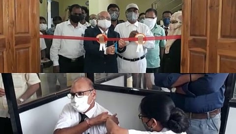 न्यायालयात सर्व न्यायाधीश, कर्मचारी व वकीलांचे लसीकरण 