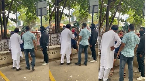 इमारतीतील रहिवाशाला मारहाण : भाजाप नगरसेविकेच्या पतीचा व्हिडीओ व्हायरल 