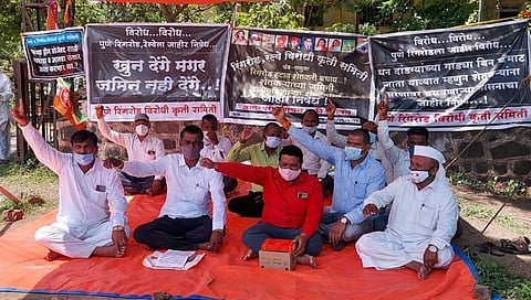 पुणे-नाशिक रेल्वे भूसंपादनाला शेतकऱ्यांचा विरोध