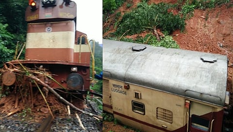 रेल्वेचे इंजिन घसरल्याने कोकण रेल्वेच्या 6 गाड्या रद्द !