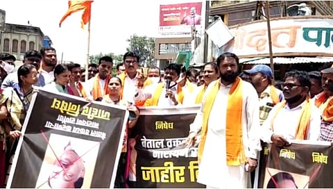 यवतमाळमध्ये शिवसैनिकांनी जाळले नारायण राणेंचे पोस्टर