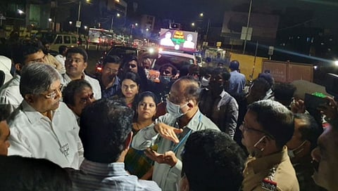 आणि चंद्रकांत पाटील थोडक्यात बचावले...