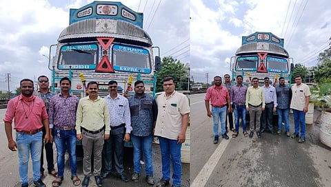 70 लाख किंमतीच्या मुद्देमालाचा ट्रक शीळ-डायघर पोलिसांनी पकडला
