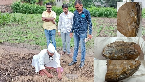 Osmanabad आकाशातून पडला सोनेरी दगड;  स्पेस सायन्सच्या दृष्टीने हा उल्कापात नव्हे!